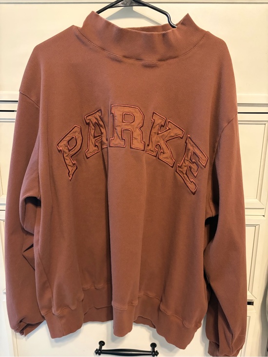 Parke Tops - Parke Mocha Ribbed Mockneck - XXL